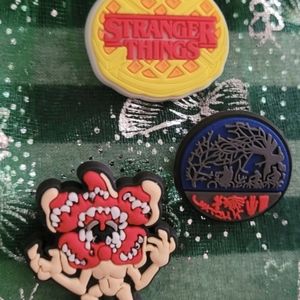 Set of 3 Stranger Things Shoe Charms/Jibbitz